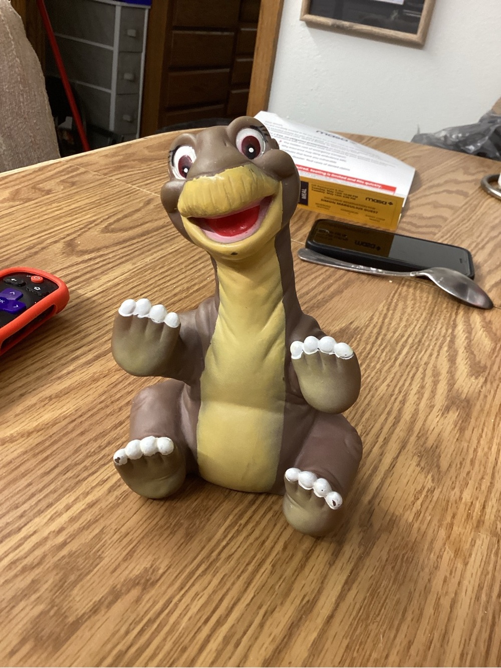 1988 Land Before Time Little Foot Rubber toy:  COLLECTIBLE